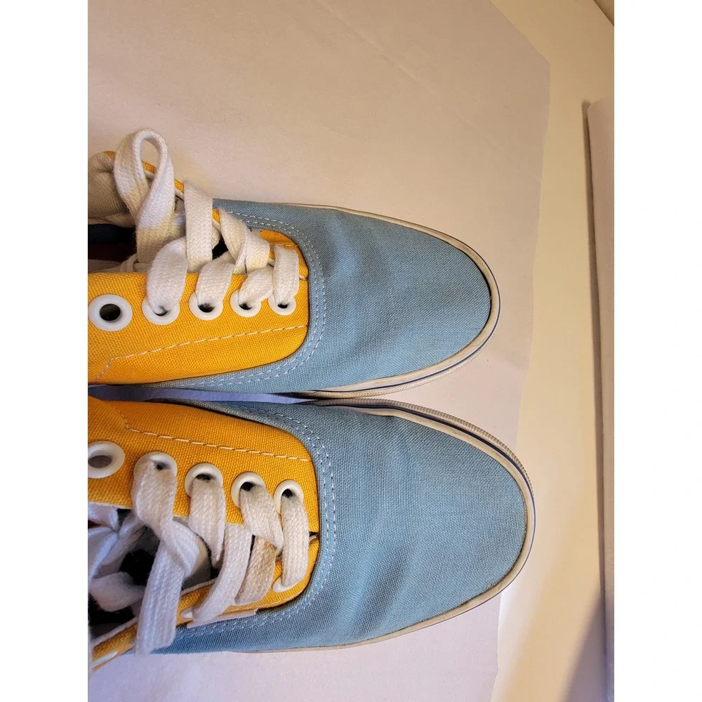 Vans Era Multi Color Block Canvas Skate Shoes Blue Yellow Pink Mens 6.5 Womens 8